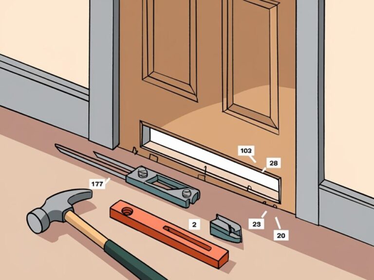 Detal podcięcia wentylacyjnego w drzwiach MDF