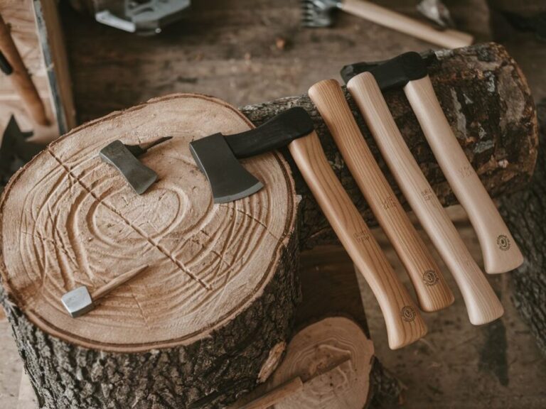 Lekki i elastyczny trzonek siekiery z jesionu