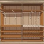 Szafa z głębokimi półkami po reorganizacji